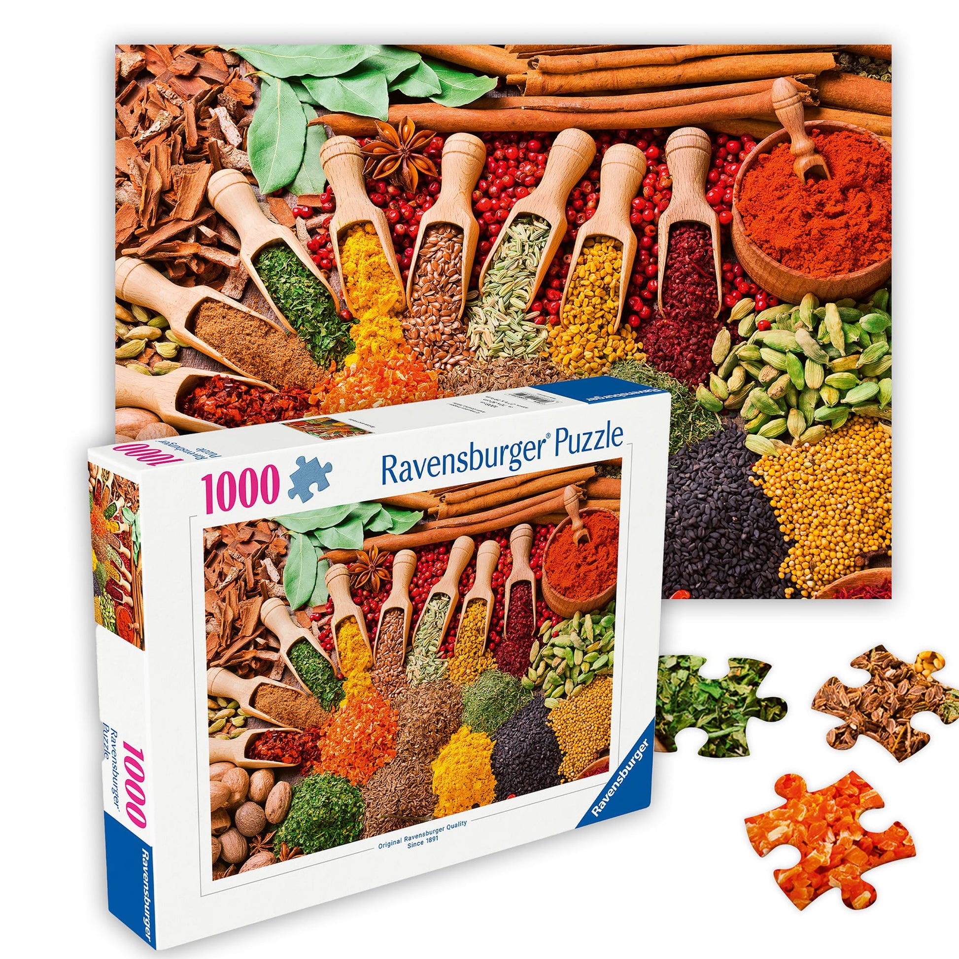 Ravensburger - Spices & Herbs - 1000 Piece Jigsaw Puzzle - Enticing  Vibrant Spices from Around The Globe - Fresh  Dried  Powdered Herbs - Ideal Gift - Frameable Art - Puzzles for mature-themeds