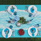 6 Pack Fish Net Decorative And Tablecloth Set, Cotton Fishnet And Plastic Table Cover Decorations Set For Nautical Themed Party
