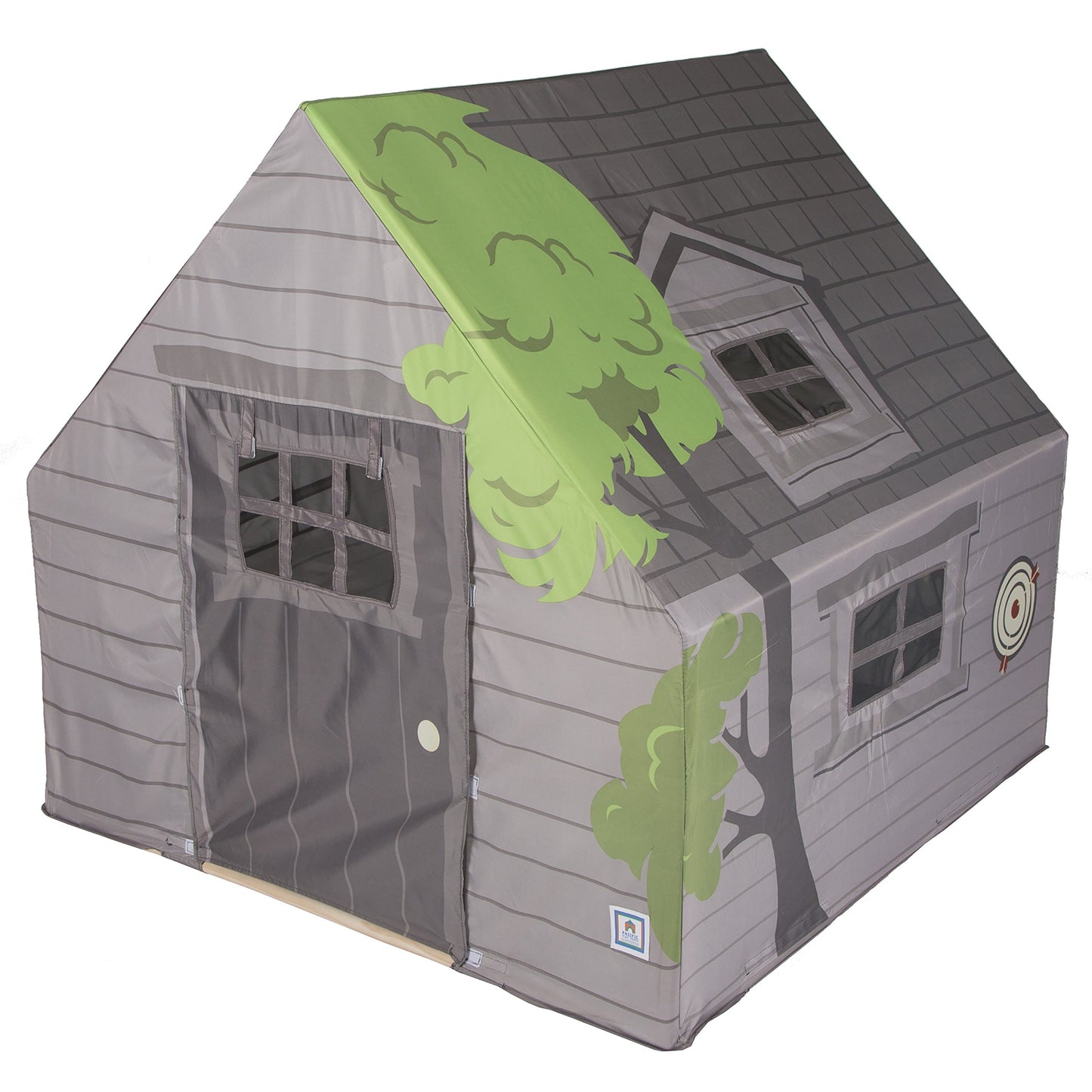 Pacific Play Tents 69790 Kids Tree House Hide-Away Wood Pole Frame Playhouse, 43'' X 43'' X 45'', Green