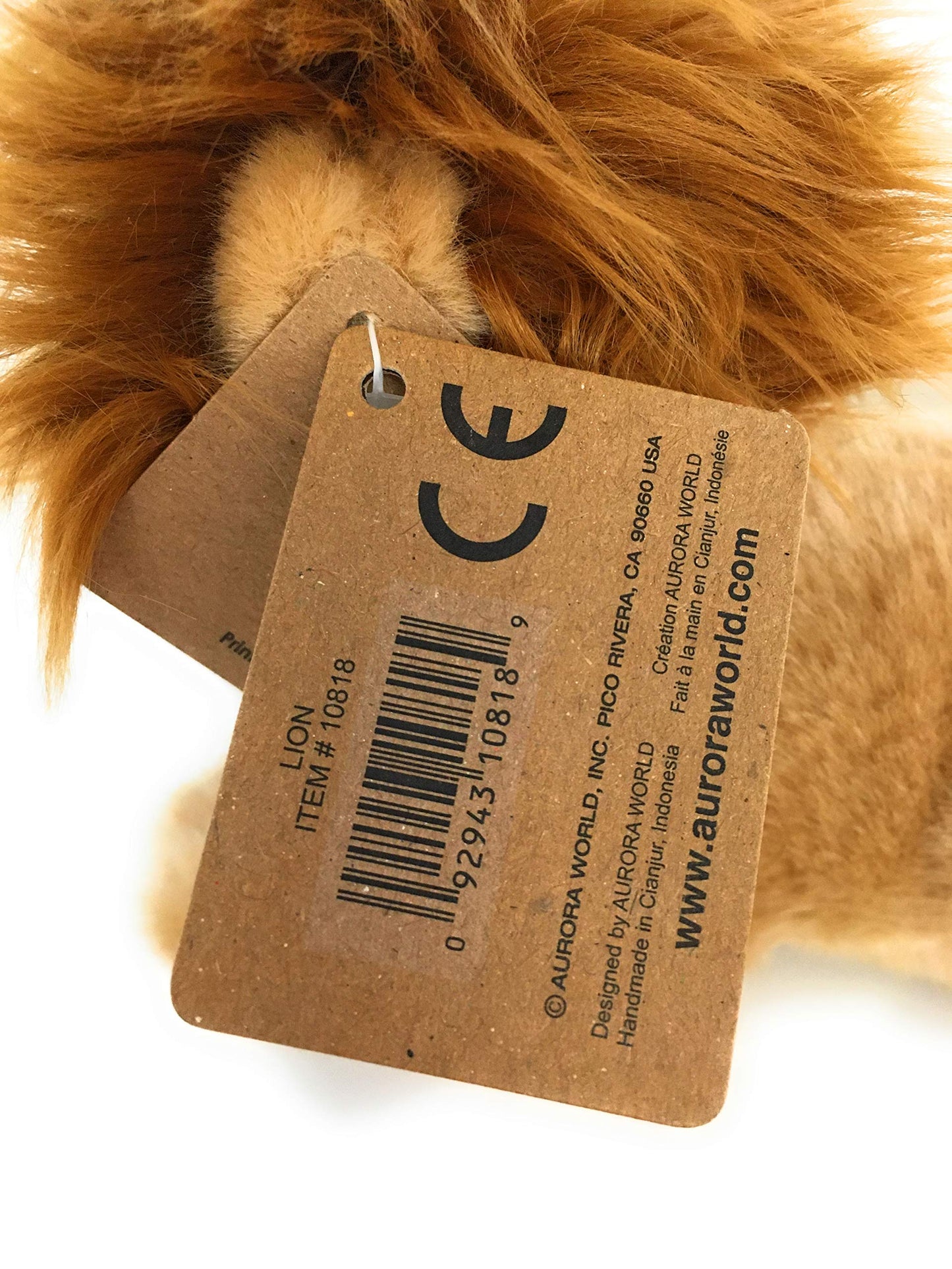 Aurora® Miyoni® Lion Stuffed Animal - Realistic Brown Plush - 10 Inches - Perfect for Bedrooms or Classrooms
