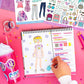 Fashion Angels Designer Kit - Fashion Activity Book with 700+ Stickers for Girls Ages 6+ - Perfect Road Trip Essentials