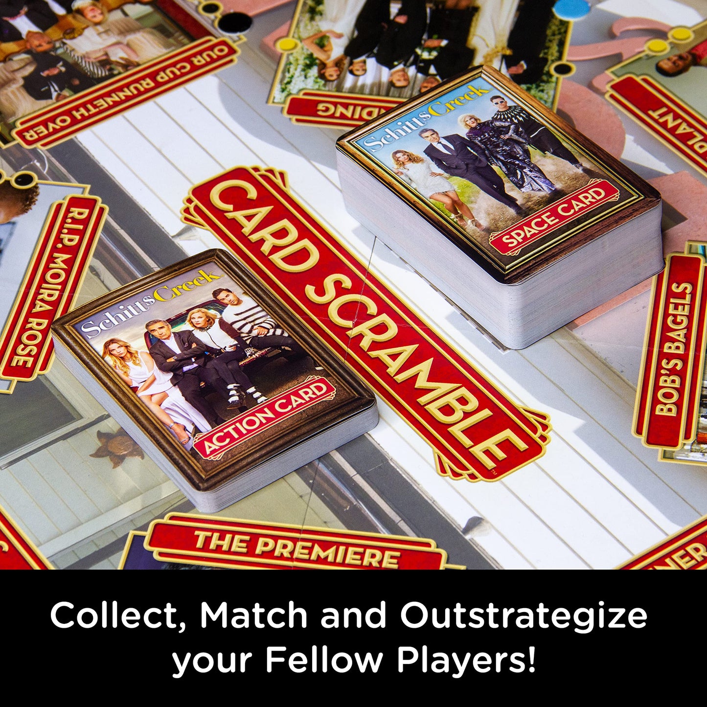 Aquarius Schitt'S Creek Card Scramble Board Game - Fun Family Party Game For Kids, Teens & Adults - Entertaining Game Night Gift