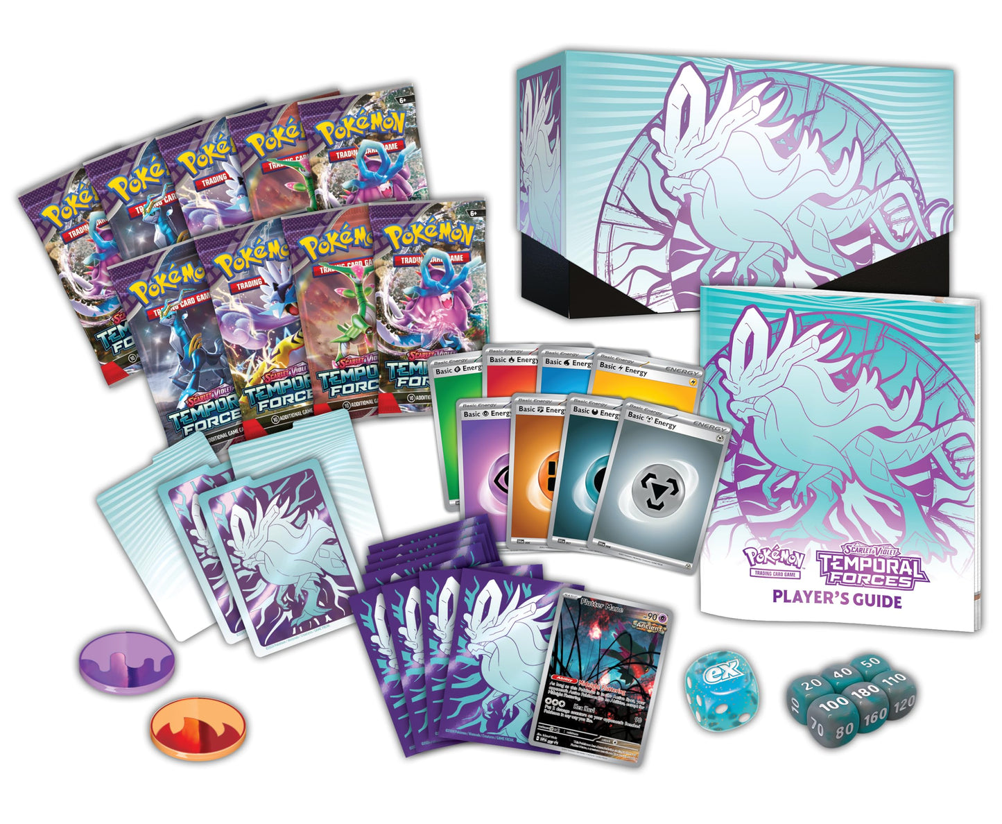 POKEMON TCG: Scarlet and Violet: Temporal Forces: advanced Trainer Box: Walking Wake