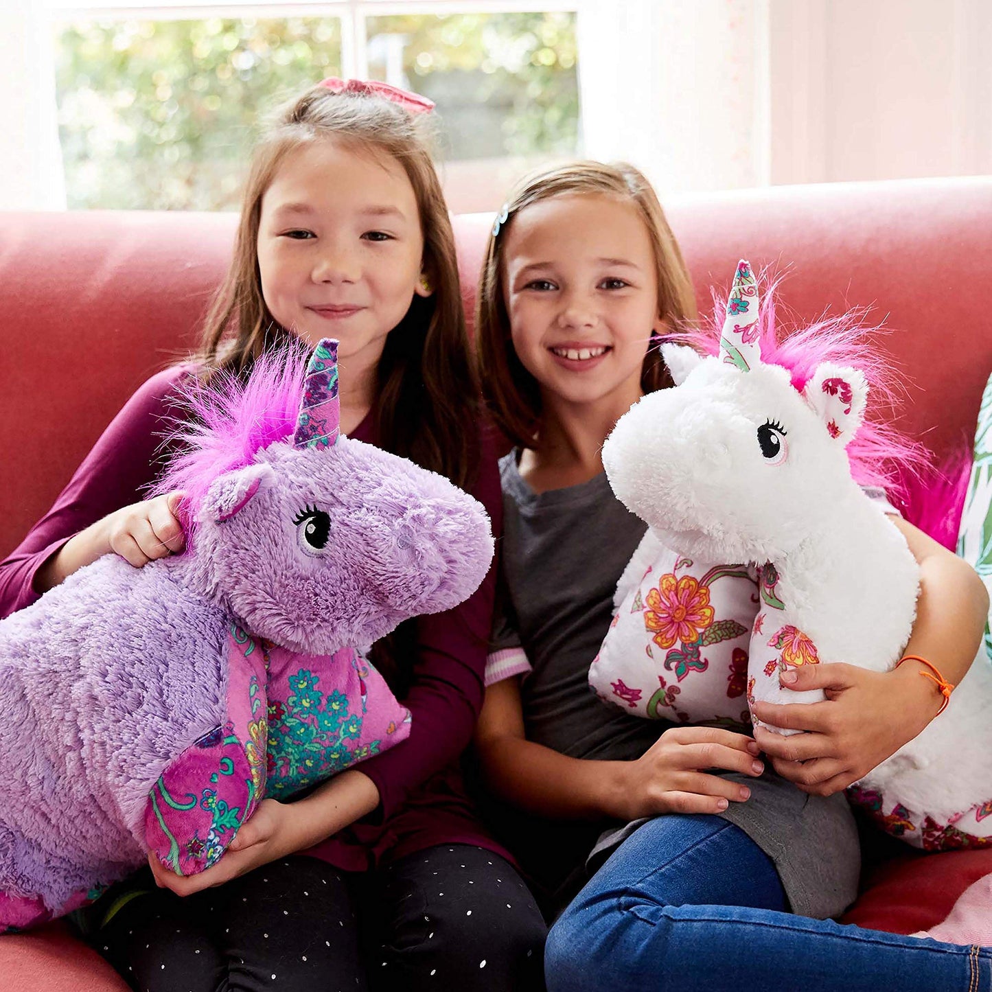 Pillow Pets Colorful Pink Unicorn - 18' Stuffed Animal Plush Toy