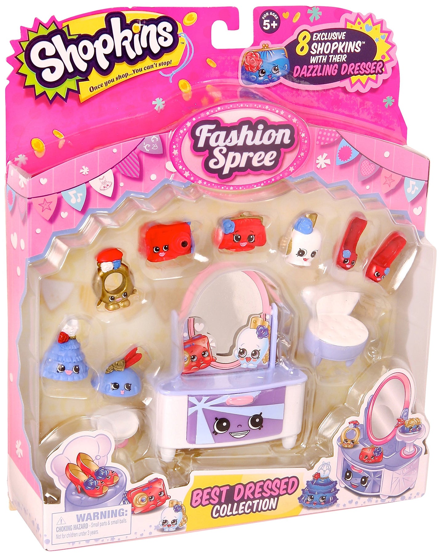 Shopkins Fashion Spree Best Dressed Style 2 Theme Pack Playset