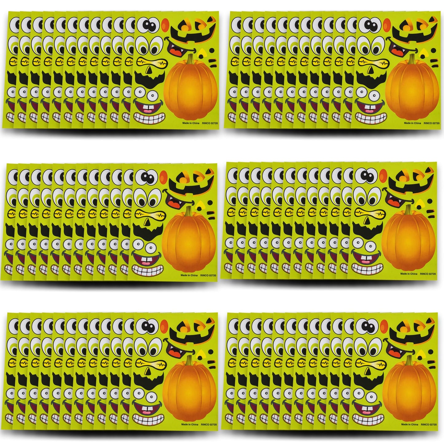 Halloween Stickers - 72 Sheets Kids Jack O Lantern Pumpkin Stickers Tigerdoe - Halloween Stickers for Kids - Create a Pumpkin