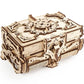 UGEARS 3D Wooden Puzzles Box - 3D Puzzle Antique Wooden Box Wooden Model Kits for mature-themeds - Laser-Cut Mechanical Model Construction Kit