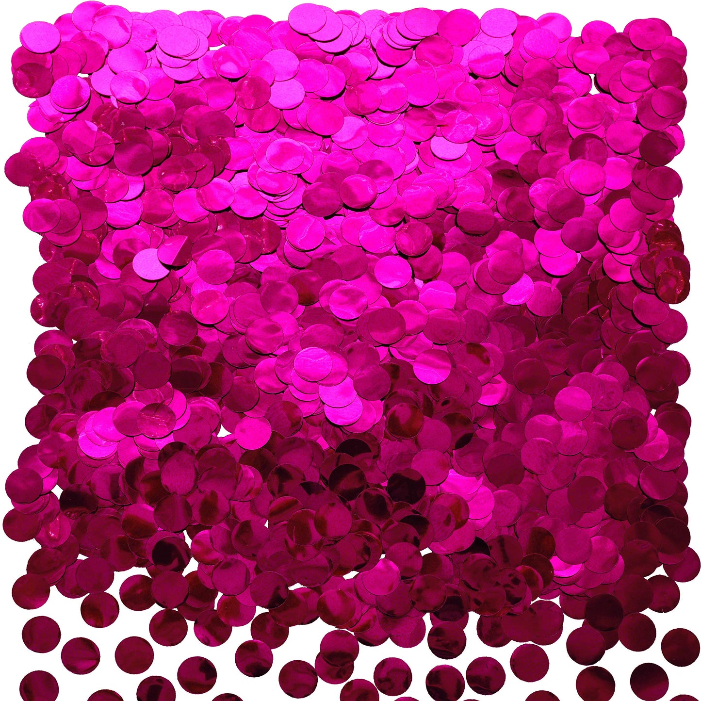 Hot Pink Foil Metallic Round Table Confetti Decor Circle Dots Mylar Table Scatter Confetti Wedding Bachelorette Baby Shower Girl