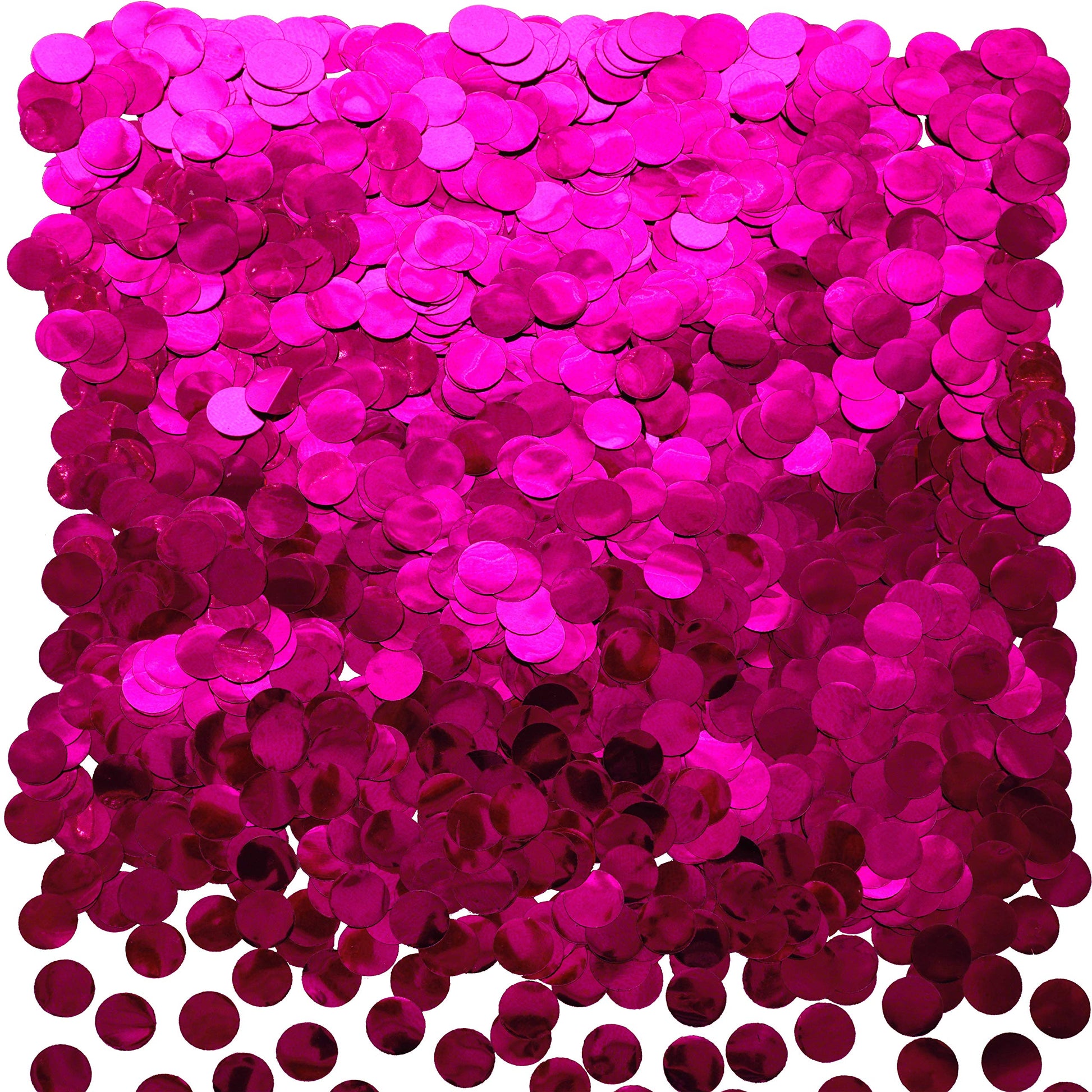 Hot Pink Foil Metallic Round Table Confetti Decor Circle Dots Mylar Table Scatter Confetti Wedding Bachelorette Baby Shower Girl