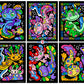 Stuff2Color Axolotl Underwater Adventures - 6 Pack of Fuzzy Velvet Coloring Posters for Kids, Toddlers, Girls, and Boys (All Age