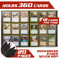 Monster Binder - 9 Pocket Trading Card Album - Matte Sky Blue (Anti-theft Pockets Hold 360+ Yugioh  Pokemon  Magic the Gathering Cards)