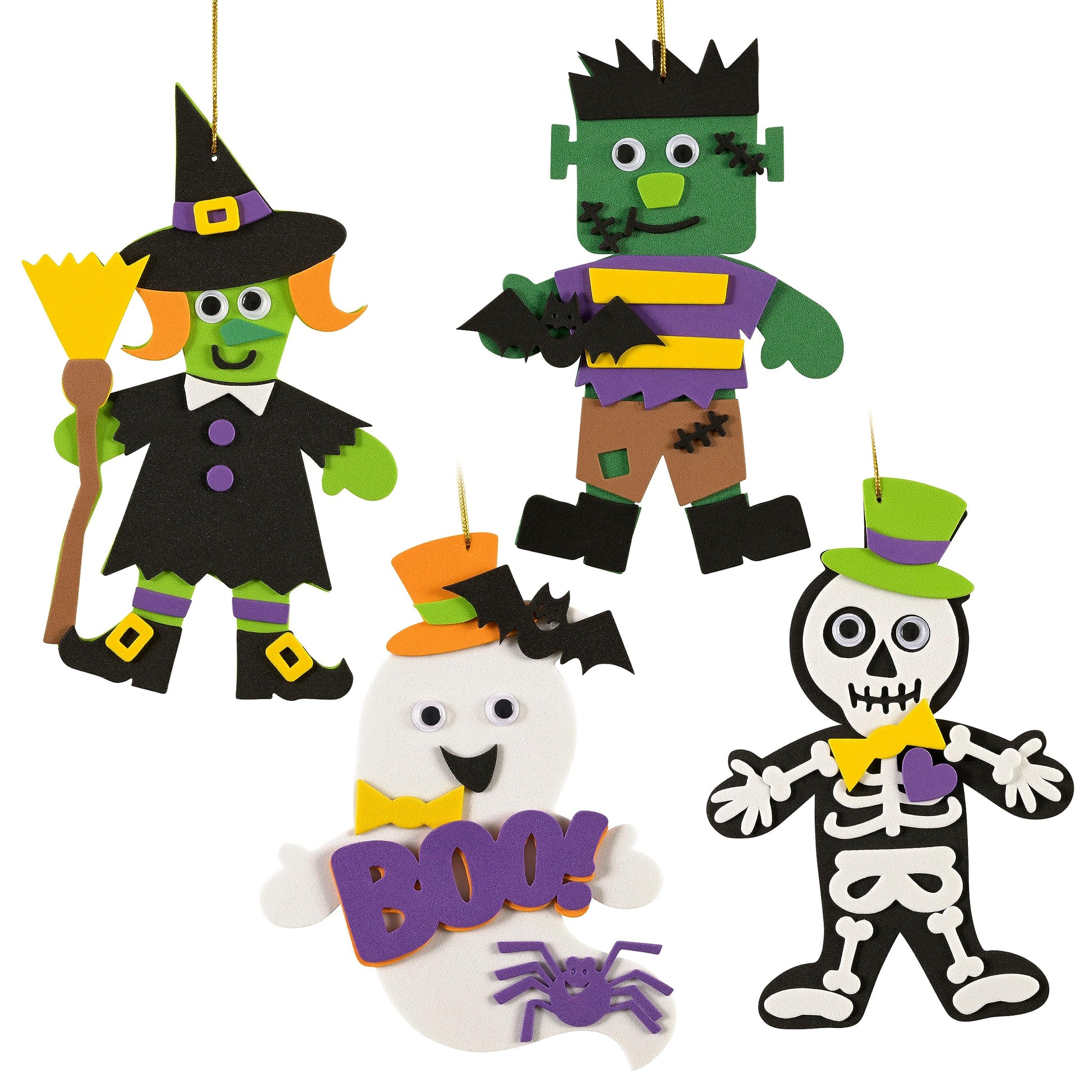 READY 2 LEARN Create Your Own Halloween Characters - Set of 4 - DIY Halloween Craft for Kids - Magnetic - No Glue Required - Kid
