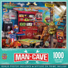Man Cave - Retro Rules 1000pc Puzzle - Jigsaw Puzzle with Vibrant Artwork and Durable Pieces - Fun Family Activity  Brain Challenge  and Educational Entertainment for Kids  Teens  and mature-themeds