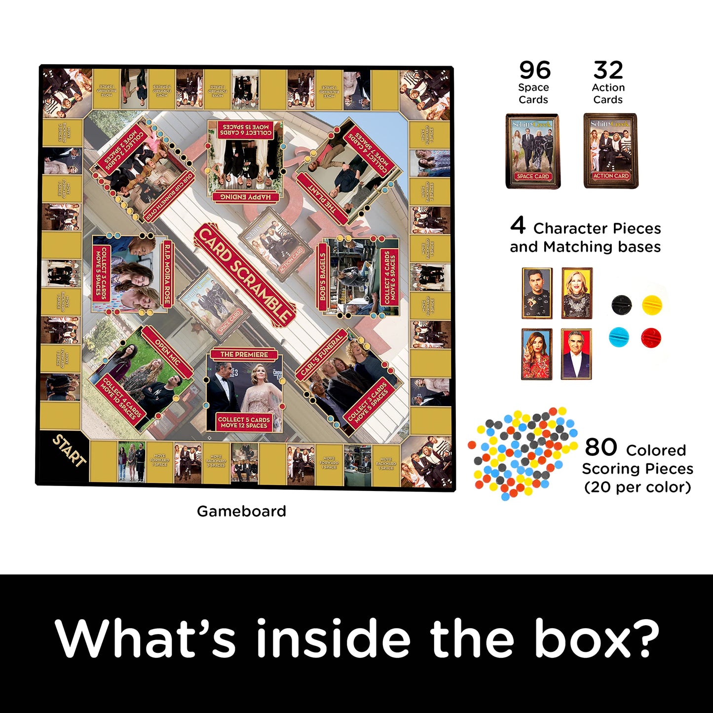 Aquarius Schitt'S Creek Card Scramble Board Game - Fun Family Party Game For Kids, Teens & Adults - Entertaining Game Night Gift