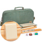Yellow Mountain Imports American Mahjong Set, Heather With Soft Case - All-In-One Racks With Pushers, Scoring Coins, Dice, And Wind Indicator