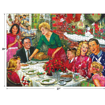 Roseart - Back To The Past - Christmas Dinner - 750 Piece Jigsaw Puzzle For Adults