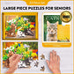 Dementia Puzzle 63 Large Pieces Jigsaw – Cats & Flowers