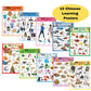 N/A/ Chinese Learning 10-Poster Set For Kids. Montessori-Inspired. Bilingual With Simplified Chinese, English, And Pinyin.