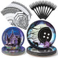 BOpusail 96P Starry Night Ghost House Party Tableware Set, Party Supplies for Kids Birthday School Spooky Night Theme Serves 24 