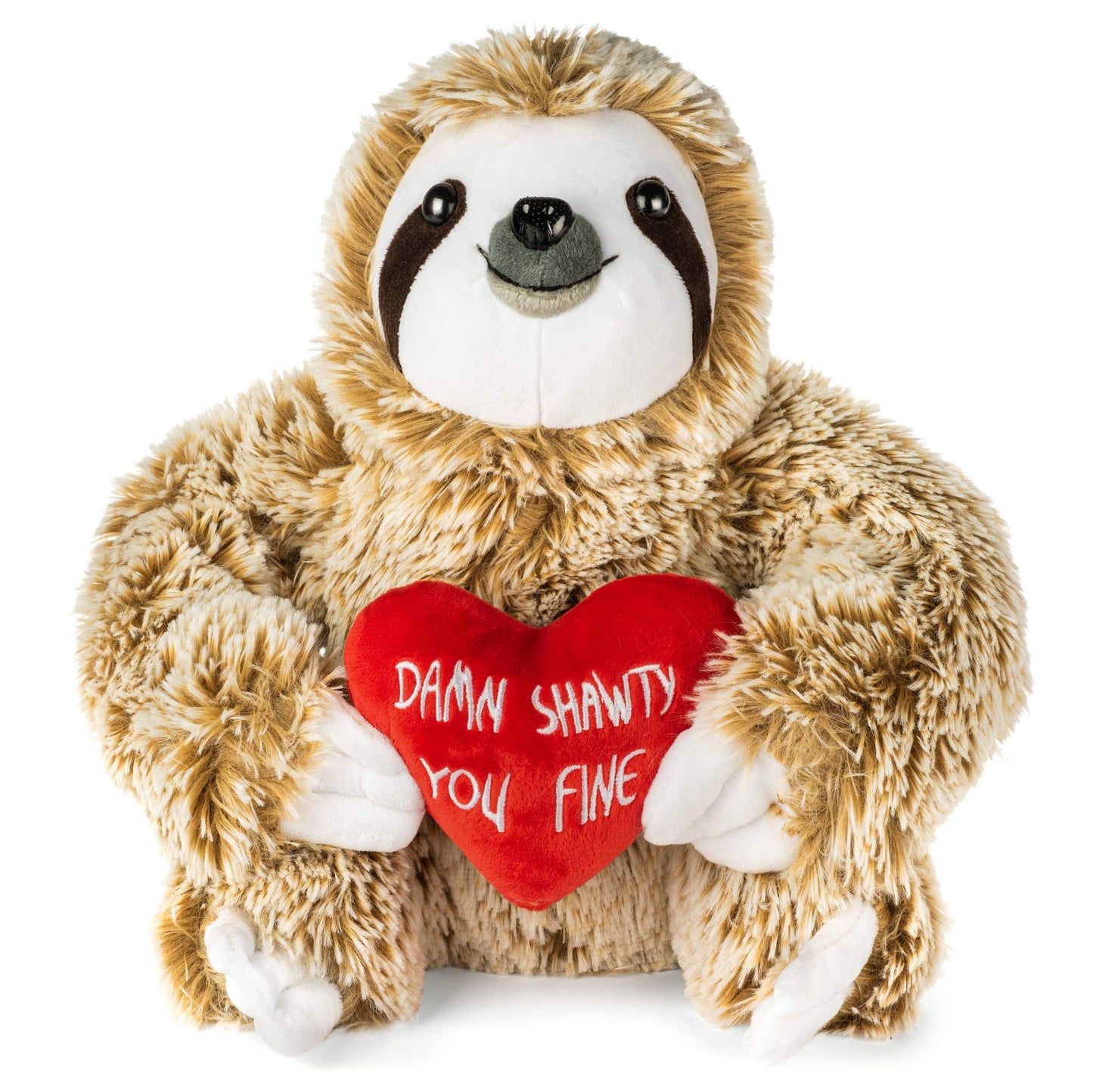 Birthday Gifts For Women - Sloth Stuffed Animal - Shawty You Fine For Her, Stuffed Sloth Plush Toy For Her - Girlfriend Gift - L