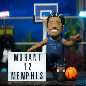 Bleacher Creatures 10" Ja Morant NBA Plush Figure - Memphis Grizzlies, Polyester Material, Model P1-NBP-GRI-JMOX