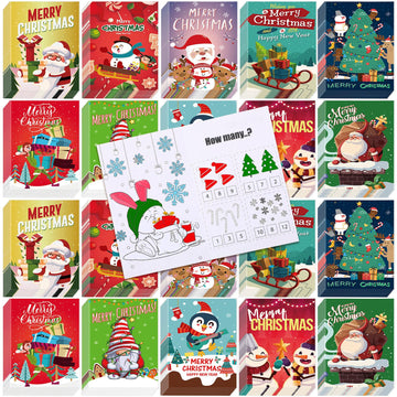Cholemy 100 Pcs Christmas Coloring Book, Xmas Mini Coloring Books Holiday Small Coloring Books Party Favors Christmas Party Supp