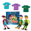 Elf Mates Combo Pack – 3 Elves with Storybook & Shirts, Small Fabric Model EMSUPERPK, Official The Elf on The Shelf Product