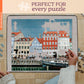 Jigitz Covered Puzzle Board - 31 X 23.6In Storage Jigsaw Puzzle Board Mat And Protective Cover - Holds 1,000 Game Pieces