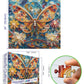 MINIWAN 500 Piece Jigsaw Puzzle - Butterfly Quilling Art, 20x20 Inch Cardboard, Challenging Brain Teaser for Adults and Family Game Night