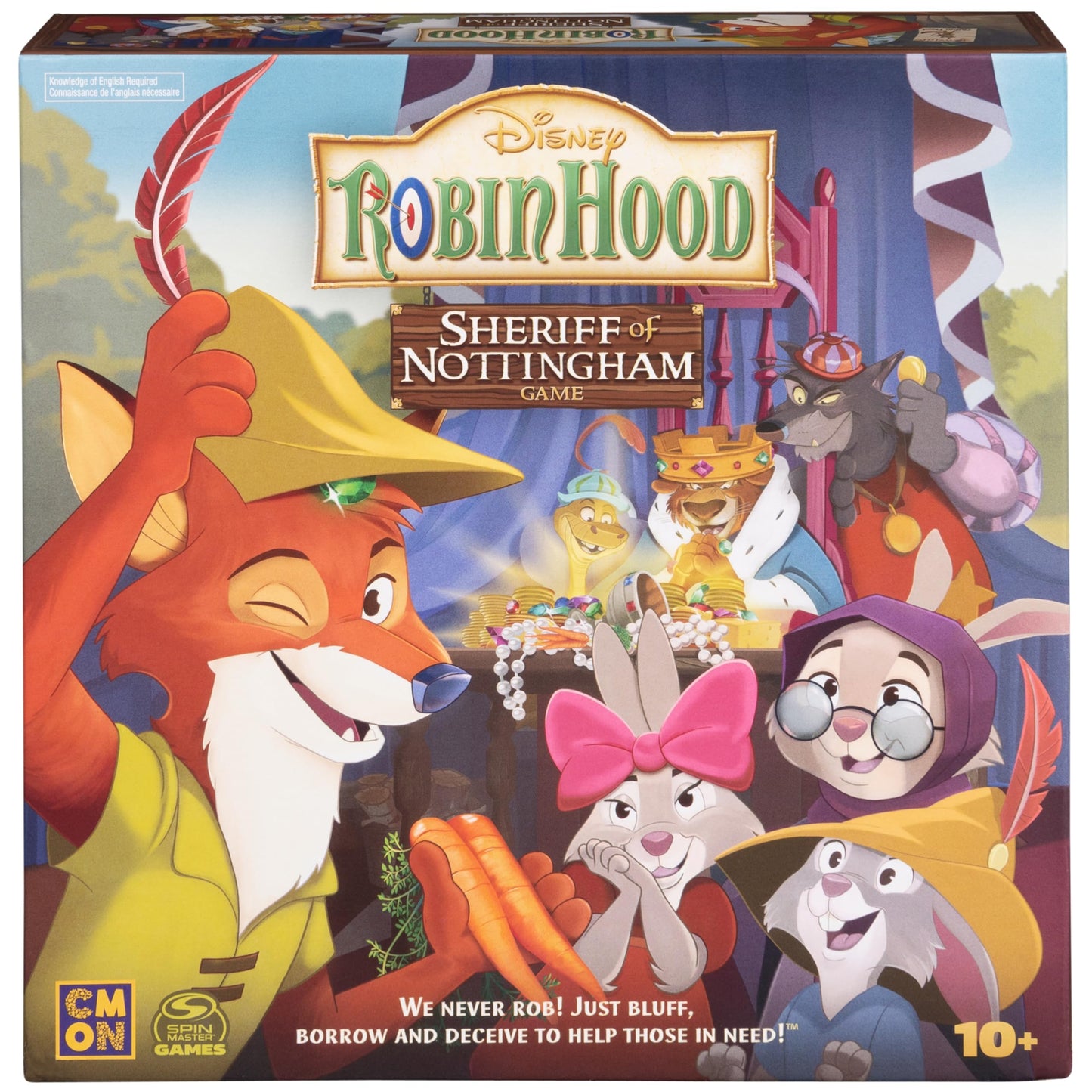 Disney Robin Hood Sheriff of Nottingham Game  Family Board Games  Disney Gifts  Board Games for Family Night  for Adults & Kids Ages 10 and up-New