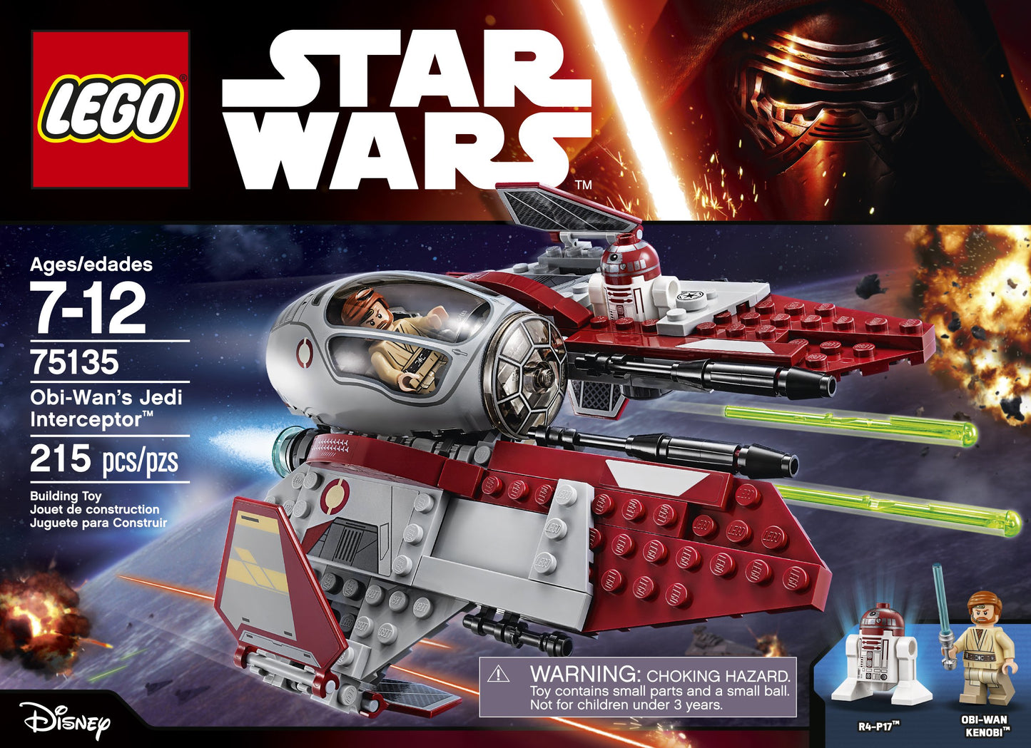 Lego Star Wars Obi-Wan'S Jedi Interceptor 75135 Building Kit (215 Piece)