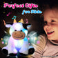 Cuteoy Musical Plush Cow Stuffed Animal Soft Glowing Led Light-Up Nightlight Toys Singing Lullabies Birthday Christmas Plushies Gifts For Kids Boys Girls,10'