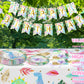 Girls Dinosaur Birthday Party Favors, Pink Dino Party, Girls Dinosaur Theme Birthday Party Supplies (Dinosaur Tableware)