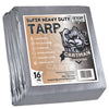 Finished Size 12 X 20 Extra Thick 16 Mil Ultra Heavy Duty Poly Tarp, Multipurpose Protective Cover, Uv Resistant, Waterproof Pol