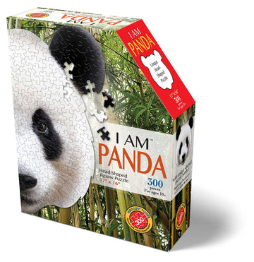 Madd Capp Puzzles - I Am Panda - 300 Pieces - Animal Shaped Jigsaw Puzzle