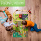 Kipipol Wooden Train Tracks Set - 52 Pcs+Bonus Railroad Map –Compatible W All Major Wooden Railway Toy Brands Including: Thomas The Train Track Set, Brio Train, Melissa And Doug Train Set For Kids 3+