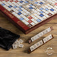 Ws Game Company Scrabble Giant Deluxe Edition With Rotating Wooden Board
