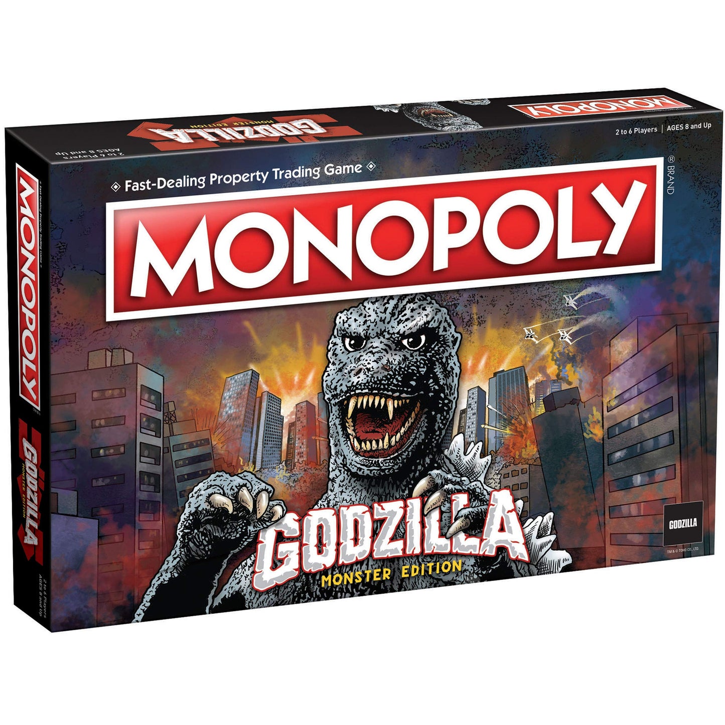 Monopoly: Godzilla | Based on Classic Monster Movie Franchise Godzilla | Collectible Monopoly Game Featuring Familiar Locations 