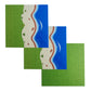 Island Building Block Base Plates Compatible With All Major Brands - 3 Pack Of Island Plates - 2 Straight & 1 Center Grass Addon To Expand You Island - 10 X 10 Inches Baseplate For Building Bricks