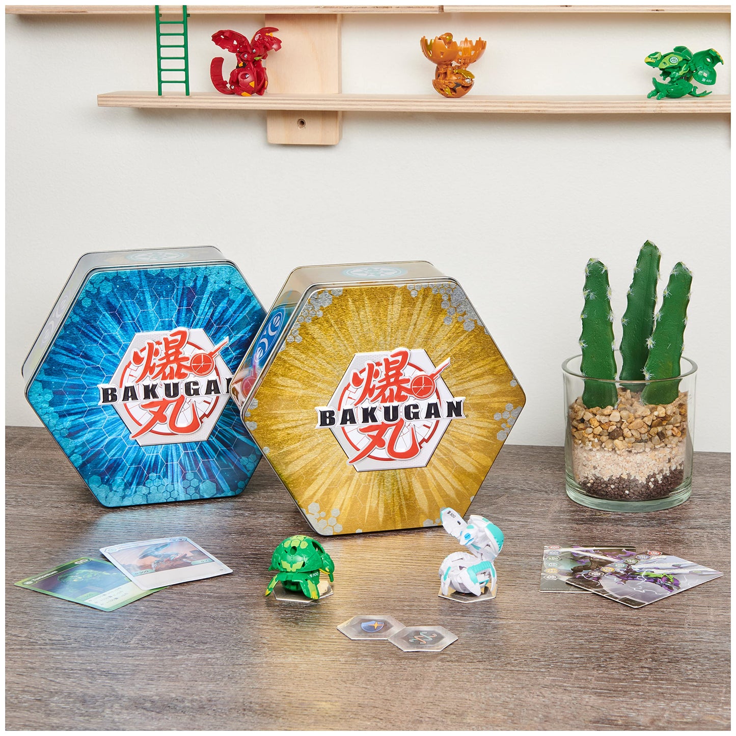 Bakugan Baku-Tin  enhanced Collectors Storage Tin with 2 Mystery (Style May Vary)  Kids Toys for Boys Aged 6 and Up