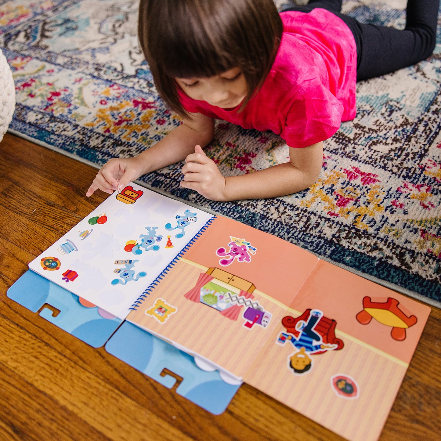 Melissa & Doug Blues Clues & You! Restickable Stickers Pad - Places Blue Loves