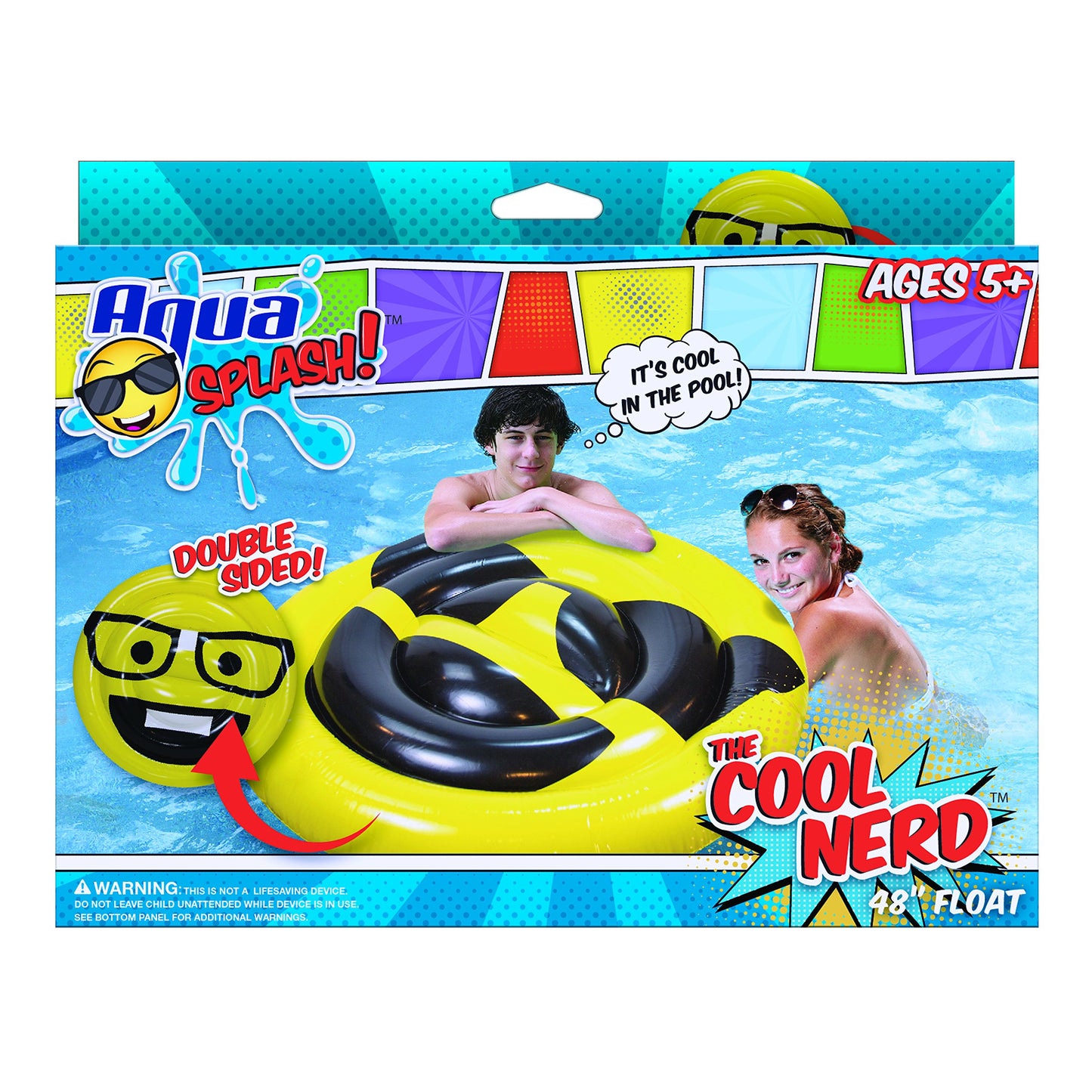 Aqua Aql11322 Splash 48' Two Sided Cool Nerd Raft