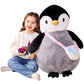 Ikasa Giant Penguin Stuffed Animal Plush Toy, 23' Big Cute Jumbo Soft Penguin Plushie For Kids Girls Boys Girlfriend Children