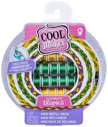 Cool Maker, KumiKreator Tropics Mini Fashion Pack Refill, Friendship Bracelet Activity Kit