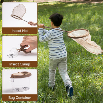 Robotime Kids Explorer Kit,Bug Catcher Kit For Kids, Outdoor Exploration Set Camping Gear For Kids Outdoor Camping Adventure Toys Gift For Boys Girls 3-12 Yrs