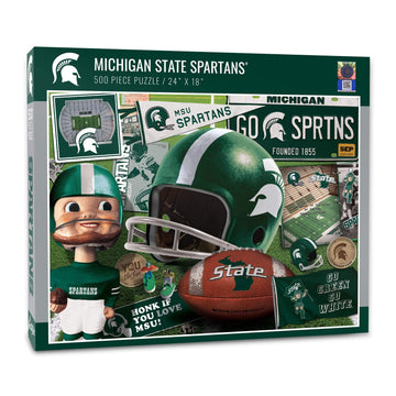 Youthefan Ncaa Michigan St Spartans Retro Series Puzzle - 500 Pieces, Large