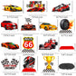 C L cooper life 12Pcs Race Car Birthday Centerpieces for Children Car Racing Decorations for Race Car Birthday Supplies Race Car