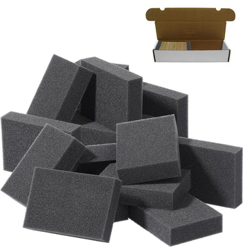 Card Dividers For Storage Boxes Trading Box Dividers Multifunction Card Sponge Shock Absorbing Sponge Suitable For Almost All Boxes To Fill Extra Space For Card Security, Black (40 Pcs)