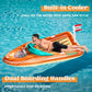 Joyin Giant Boat Pool Float With Cooler - Inflatable Boat Funny Pool Floats Raft With Reinforced Cooler, Lounge Floaties Beach L