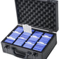 D DACCKIT Toploaders Storage Box - Hard Case for 3" x 4" 35pt Card Holders, Holds 600+ Top Loaders, Durable Plastic